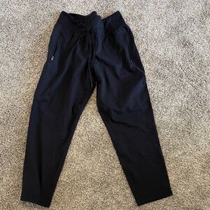 Maurices Black Drawstring Joggers with Zipper Pockets